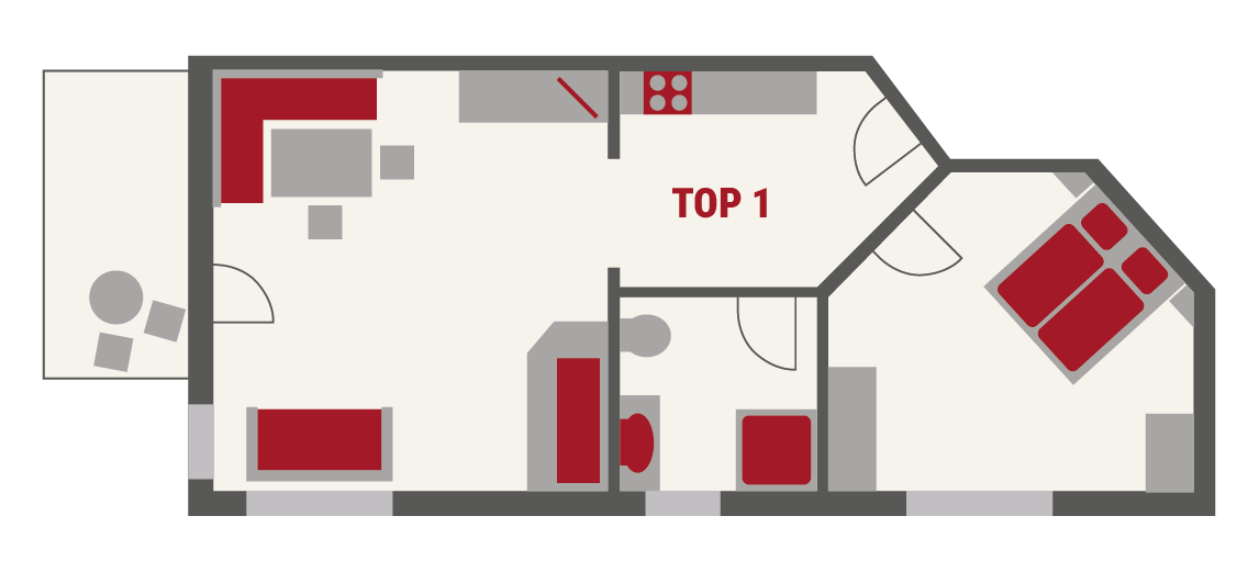 Grundriss TOP1