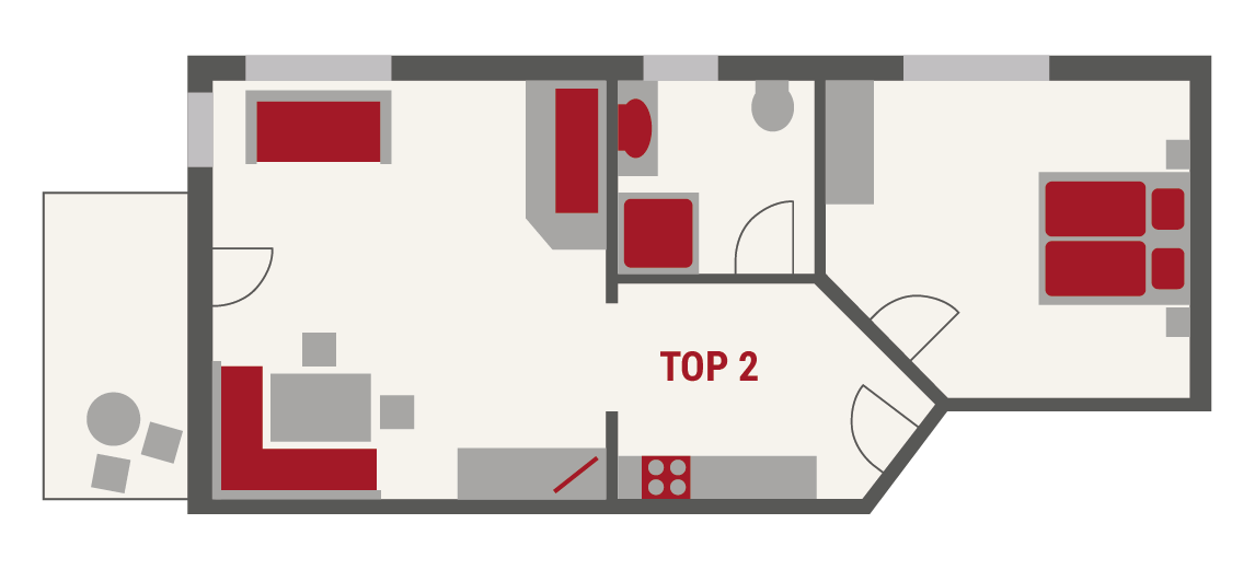 Grundriss TOP2