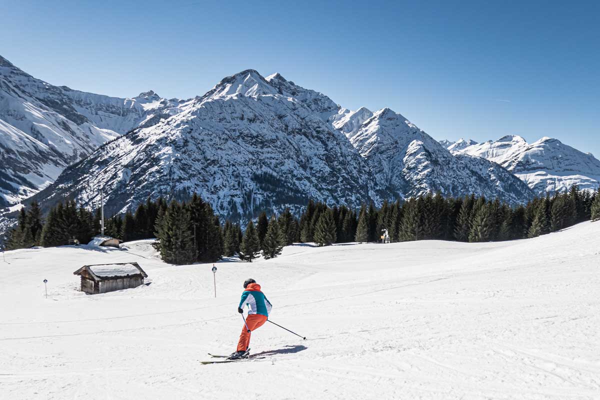 Ski fahren auf der Jöchelspitze
