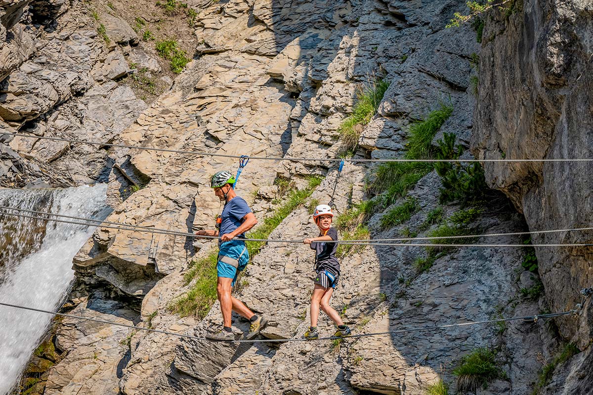 klettern am Klettersteig